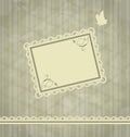 Grunge oldfashioned background with greeting card Royalty Free Stock Photo