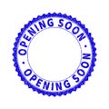 Grunge OPENING SOON Textured Round Rosette Stamp Seal