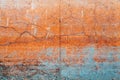 Grunge orange concrete wall surface as background