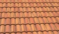 Grunge Orange Corrugated Roof Tile