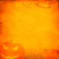 Grunge orange halloween background Royalty Free Stock Photo