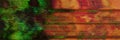 Grunge orange red green digital glitch and distortion noise paranormal effect banner