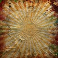 Grunge orange sun rays Royalty Free Stock Photo