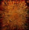 Grunge orange sun rays background Royalty Free Stock Photo