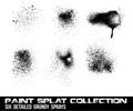 Grunge Paint Splatter Collection Royalty Free Stock Photo