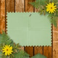 Grunge paper with bunch of flower Royalty Free Stock Photo