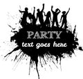 Grunge party background Royalty Free Stock Photo