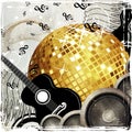 Grunge party design Royalty Free Stock Photo