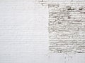 Grunge Patch White Brick Wall.