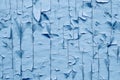 peeling blue paint wood texture. Classic blue color of the year 2020 Royalty Free Stock Photo