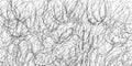 Grunge pencil doodle pattern background in black and white. Royalty Free Stock Photo