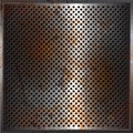 Grunge performated metal background Royalty Free Stock Photo
