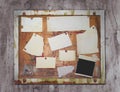 Grunge pin board Royalty Free Stock Photo