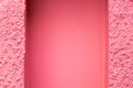 Grunge pink color concrete wall texutre background