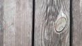 Grunge plank wood texture background. Close up of gray wooden fence panels. Royalty Free Stock Photo