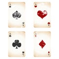 Grunge playing cards