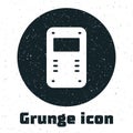 Grunge Police assault shield icon isolated on white background. Monochrome vintage drawing. Vector