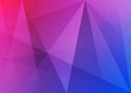 Vector Abstract Blue and Pink Gradient Geometric Background with Polygonal and Grungy Pattern Royalty Free Stock Photo