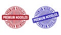Grunge PREMIUM NOODLES Textured Round Stamp Seals