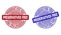Grunge PRESERVATIVES FREE Textured Round Stamp Seals