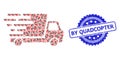 Grunge By Quadcopter Seal and Recursion Delivery Car Icon Collage