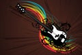 Grunge Rainbow Guitar