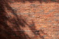 Grunge red brick wall texture, loft building background, masonry Royalty Free Stock Photo