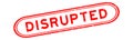 Grunge red disrupted word rubber stamp on white background Royalty Free Stock Photo