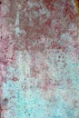 Grunge red green aged paint wall texture Royalty Free Stock Photo