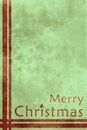 Grunge red and green Christmas card Royalty Free Stock Photo