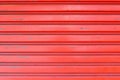 Grunge Red Metallic Roll Up Door Royalty Free Stock Photo