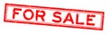 Grunge red for sale word rubber stamp on white background Royalty Free Stock Photo