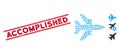 Distress Accomplished Line Stamp and Mosaic Airplane Icon