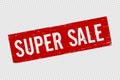 Grunge red super sale square rubber seal stamp Royalty Free Stock Photo