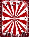 Grunge red and white circus banner background Royalty Free Stock Photo