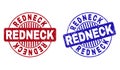 Grunge REDNECK Textured Round Stamps