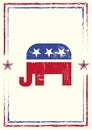 Grunge republican background Royalty Free Stock Photo