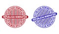 Grunge REPUBLICAN NOMINATION Scratched Round Stamp Seals Royalty Free Stock Photo