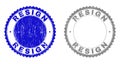 Grunge RESIGN Textured Stamp Seals