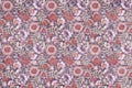 Grunge retro background. Floral ornament. Illustration for wrapping, packaging, scrapbooking, cards. Printing on fabric and paper