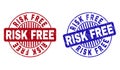 Grunge RISK FREE Textured Round Watermarks