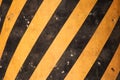 Grunge Road Markings For Pedestrians With Yellow And Black Paints texture