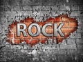 Grunge rock music poster Royalty Free Stock Photo