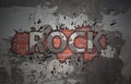 Grunge rock music poster Royalty Free Stock Photo