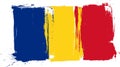 Grunge Romania flag