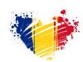 Grunge Romania flag Royalty Free Stock Photo