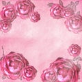 Grunge roses background Royalty Free Stock Photo