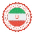 Grunge rubber stamp with Iran, Islamic Republic.