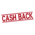 Grunge rubber stamp with text Cash Back,vector illustration Royalty Free Stock Photo