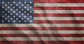 Grunge rugged USA flag Royalty Free Stock Photo